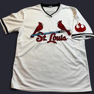 STAR WARS St. Louis Cardinals Jersey Night‎ at Busch Stadium embroidered size XL